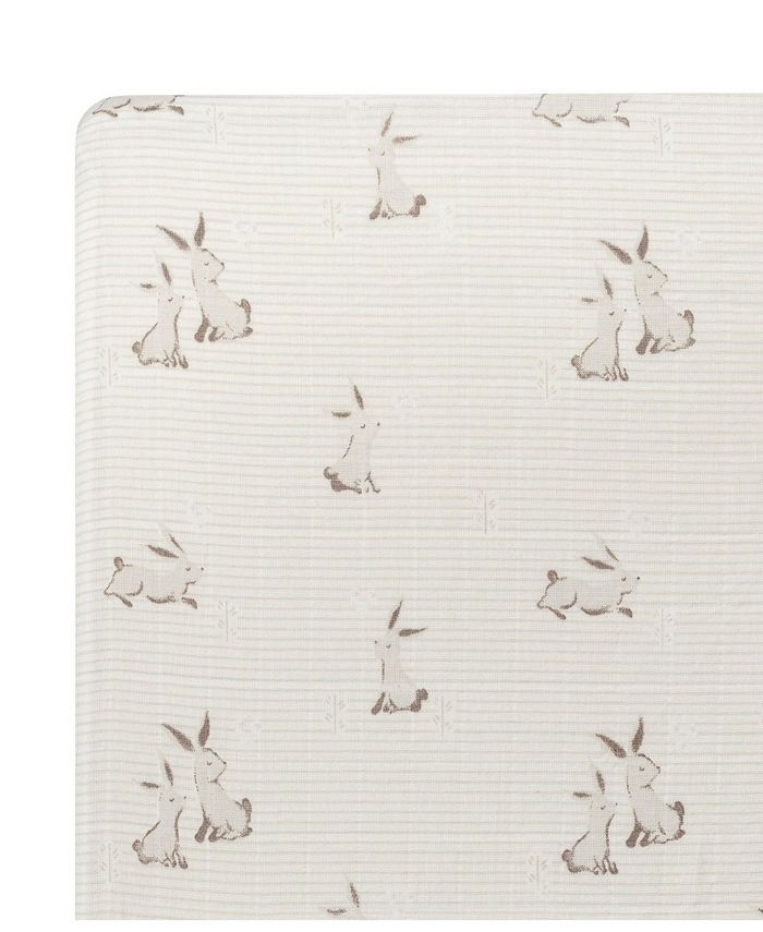 Crane Baby Cotton Bunny Fitted Crib Sheet Macy's