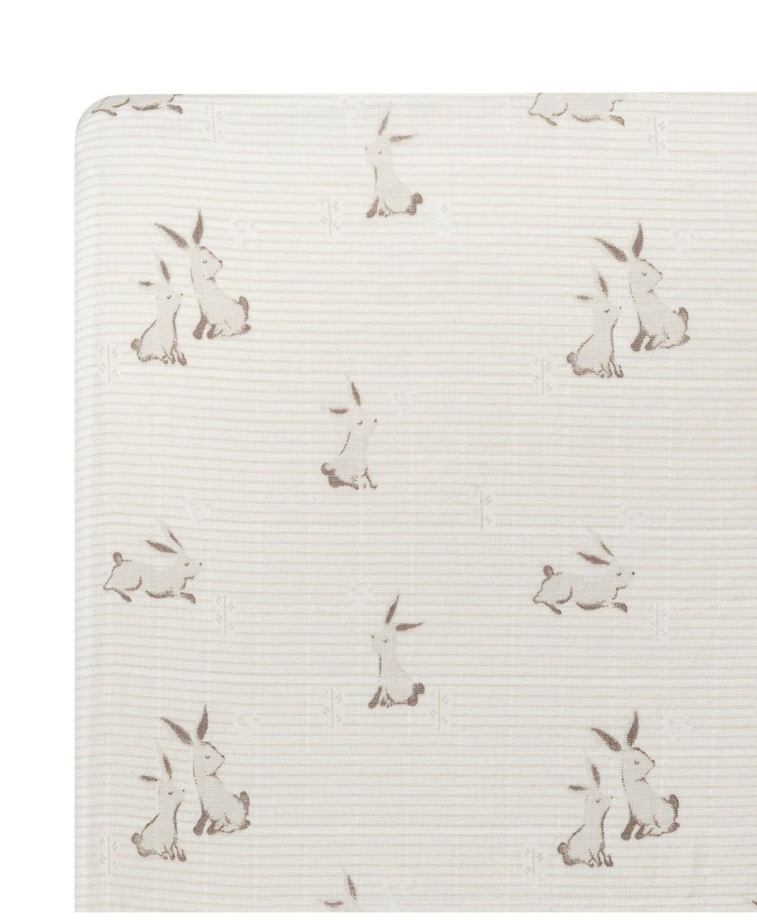Cotton Bunny Fitted Crib Sheet