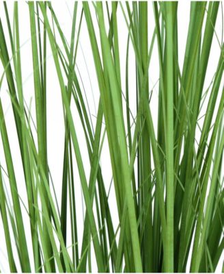 47" Indoor Artificial Floor Grass Tree with Black Pot