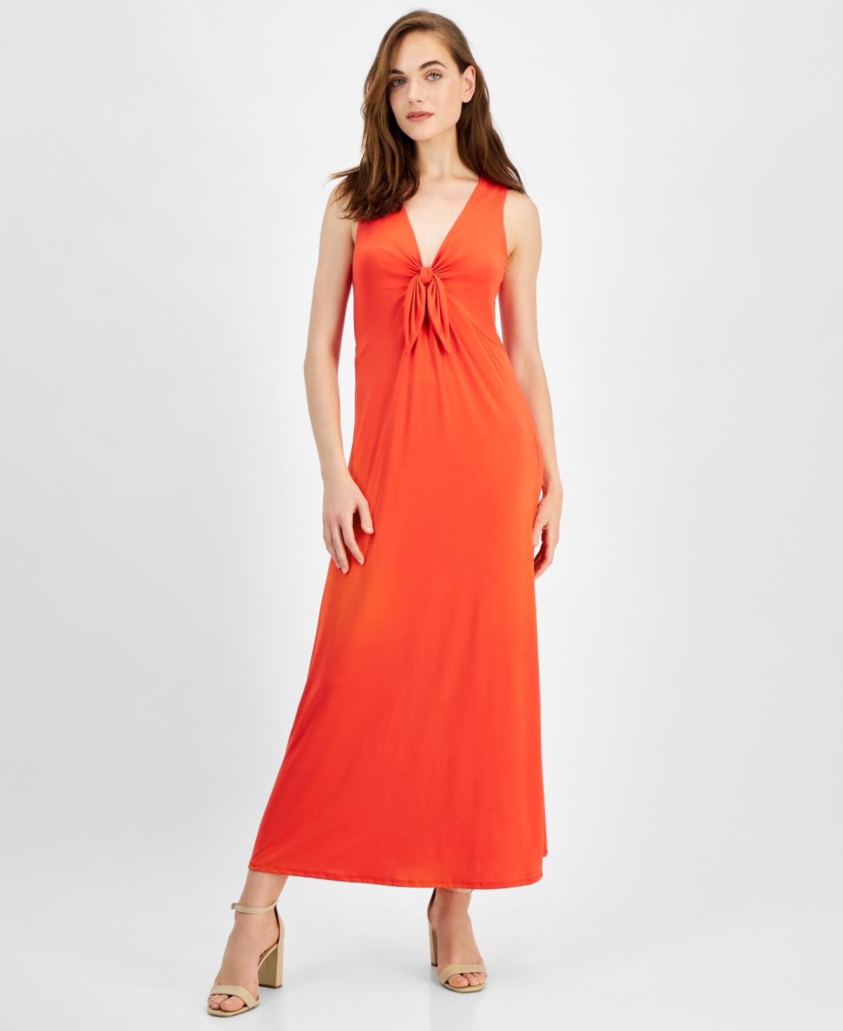 Rachel Rachel Roy Women's Wilonna Tie-front A-line Dress In Orange