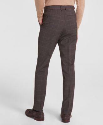 Men's Modern-Fit Solid Suit Separate Pants