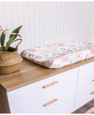 Parker Quilted Change Pad Cover - Floral