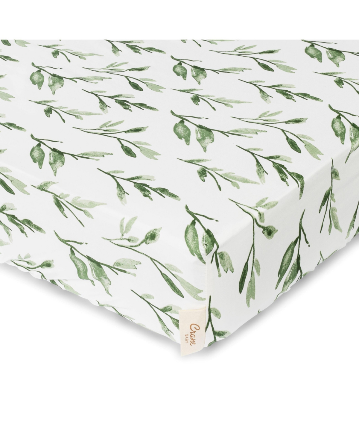 Crane Baby Babies' Parker Fitted Crib Fitted Sheet In White