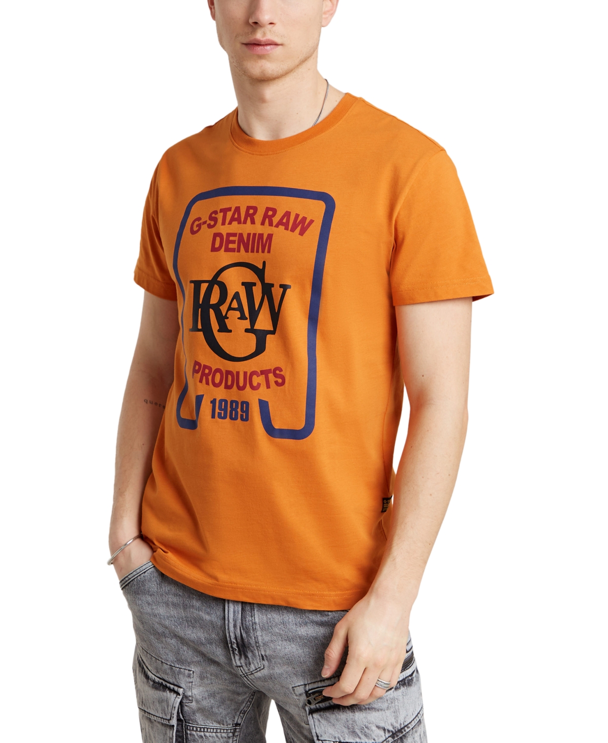 Men's Logo Graphic T-Shirt, Created for Macy's - Amber