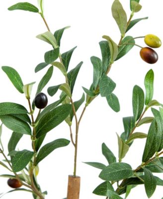 4ft. Artificial Olive Tree with Natural Trunk