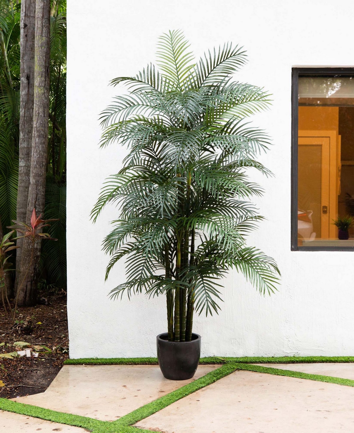 Nearly Natural 9ft. Uv Resistant Artificial Areca Palm Tree Indoor/Outdoor