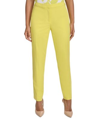 Calvin Klein - Petite Lux Highline Tab-Waist Pants