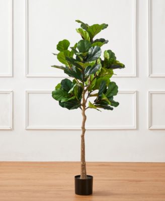 5ft. Faux Fiddle Leaf Fig Tree in Pot