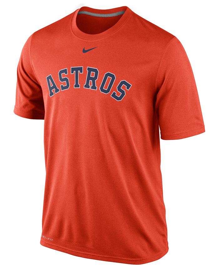 Nike Men's Houston Astros Legend Wordmark T-Shirt - Macy's