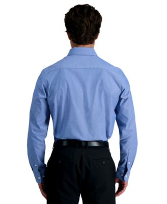 Мужская приталенная рубашка премиум-класса Haggar Haggar Mens Premium Comfort