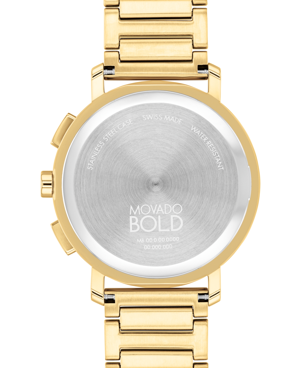 Shop Movado Men's Swiss Chronograph Bold Evolution 2.0 Gold Ion Plated Steel Bracelet Watch 42mm In Gold-tone