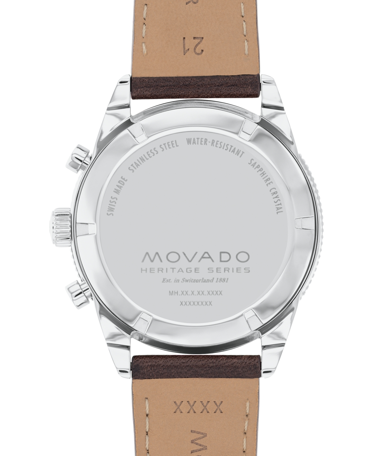 Shop Movado Men's Swiss Chronograph Calendoplan S Cognac Leather Strap Watch 42mm In Brown