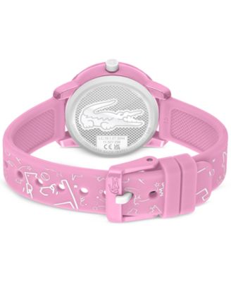 Kid's Pink Printed Silicone Strap Watch 33mm