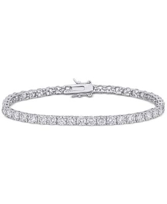 Macy's - Moissanite Classic Tennis Bracelet (9-1/2 ct. t.w.) in Sterling Silver