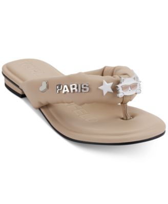 KARL LAGERFELD PARIS - Women's Ceejay Embellished Thong Sandals