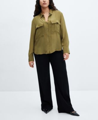 Women's Pockets Flowy Shirt