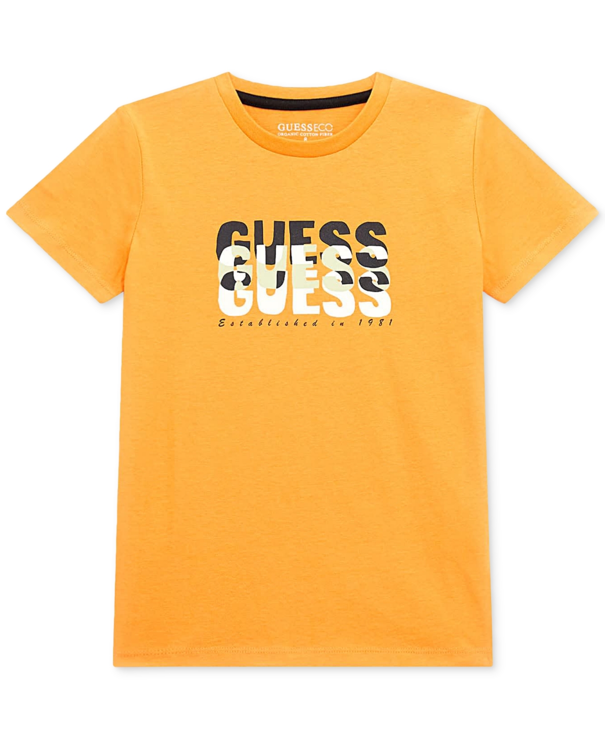 Shop Guess Big Boys Cotton Short-sleeve Logo Graphic T-shirt In Gk-open