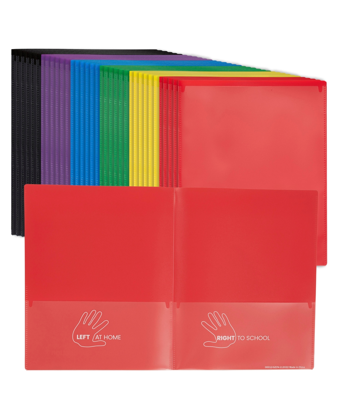2-Pocket Parent-Teacher Classroom Communication Folder, School Supplies, Assorted, 36-Piece - Yellow