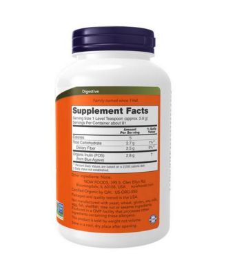 Inulin Prebiotic Pure Powder, 8 Oz