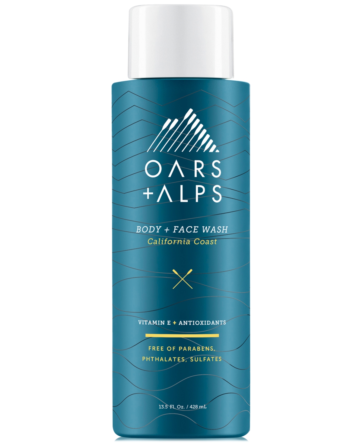 Oars + Alps California Coast Body + Face Wash, 13.5 Oz. In White