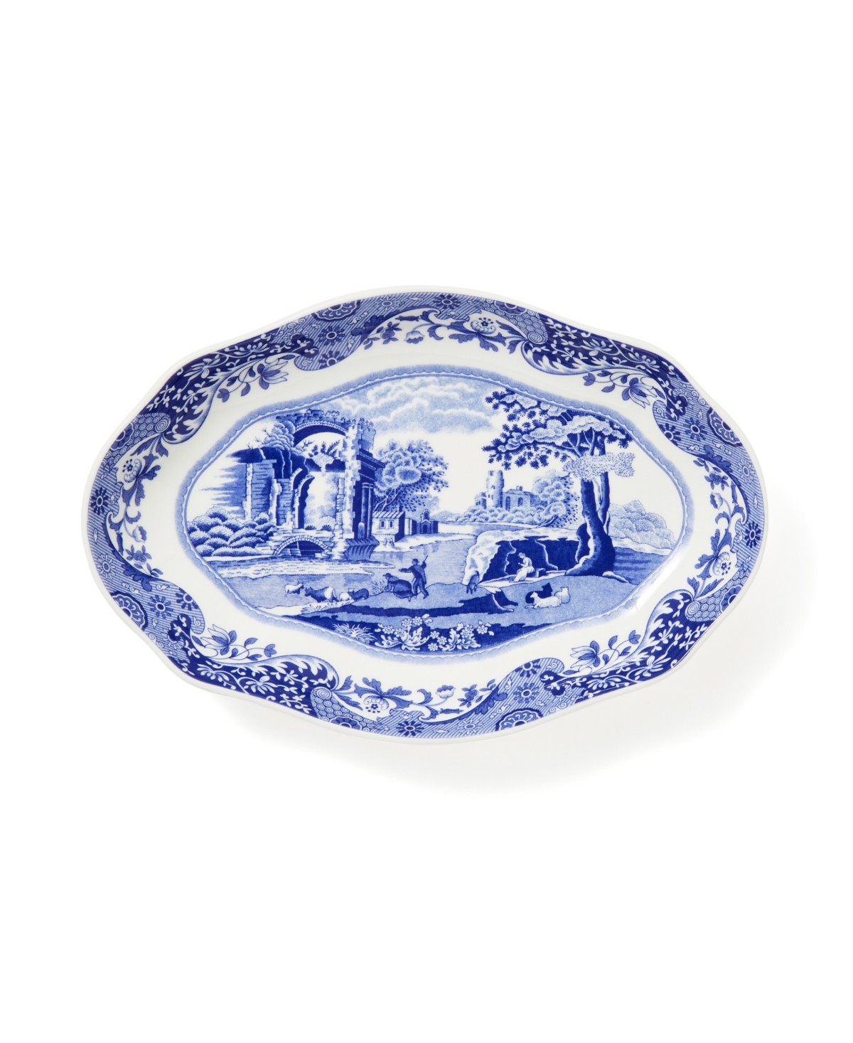 Spode Blue Italian Pickle Dish Set Of 2 In Blue