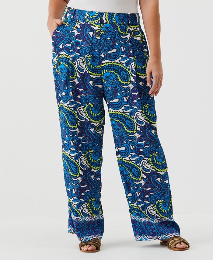 Ladies BAYEAS Ella Super High Rise Wide Leg Jeans-Cambridge main image 0