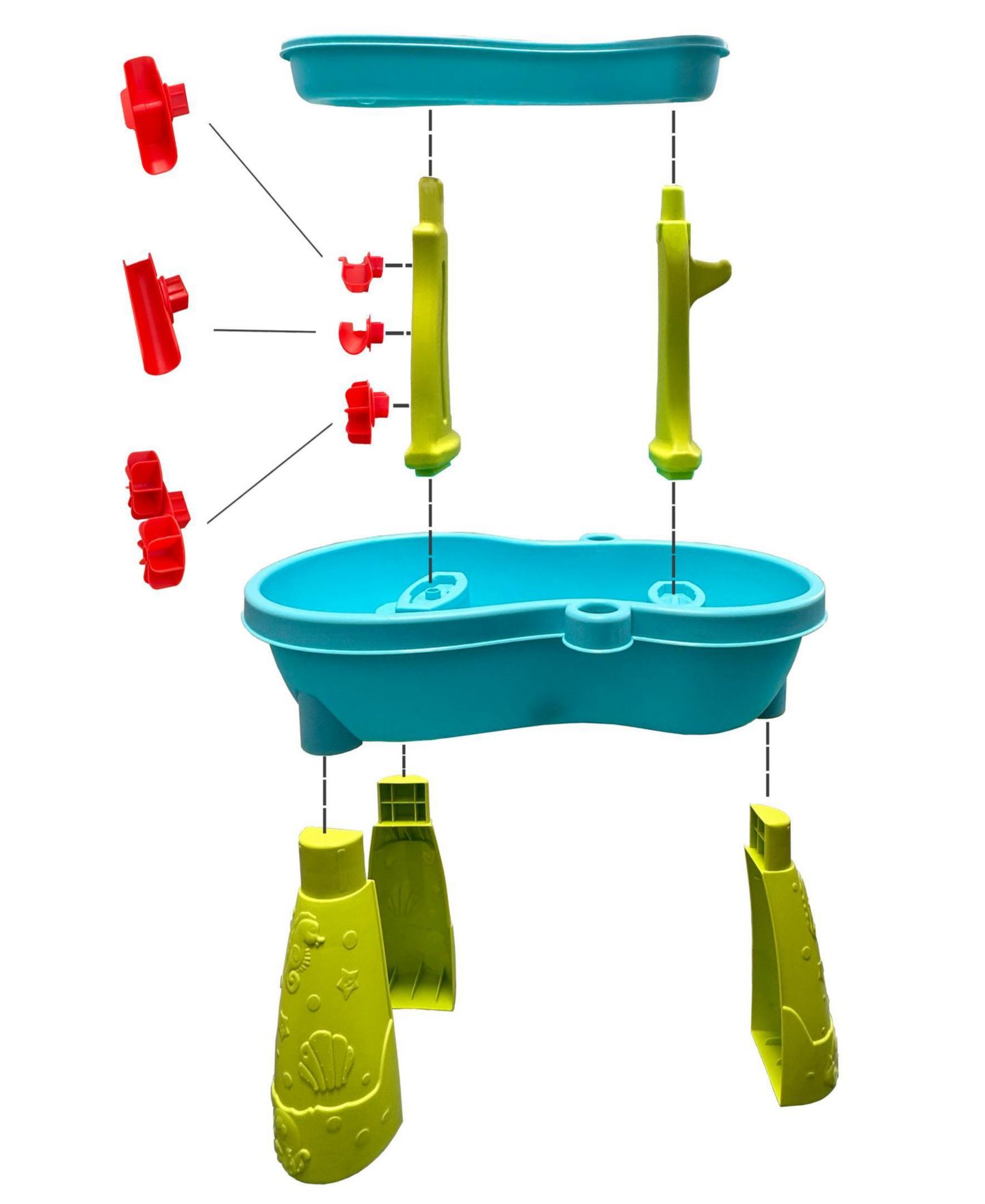 Детские игрушки Trimate 2 Tier Outdoor Activity Sand and Water Table Ages 3+ years, цвет: Разноцветный — фото 6