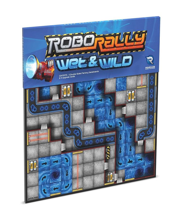 Renegade Game Studios Robo Rally Erweiterung – Thrills & Spills, Für 2-6 Spieler, Mit Neuen Spielplänen & Upgrade-Karten
