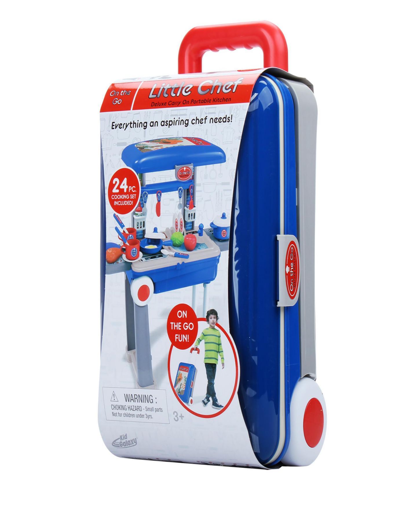 Детские игрушки Kid Galaxy 2-in-1 Portable Carrying Case 24-Piece Cooking Set, Ages 3+ — фото 1