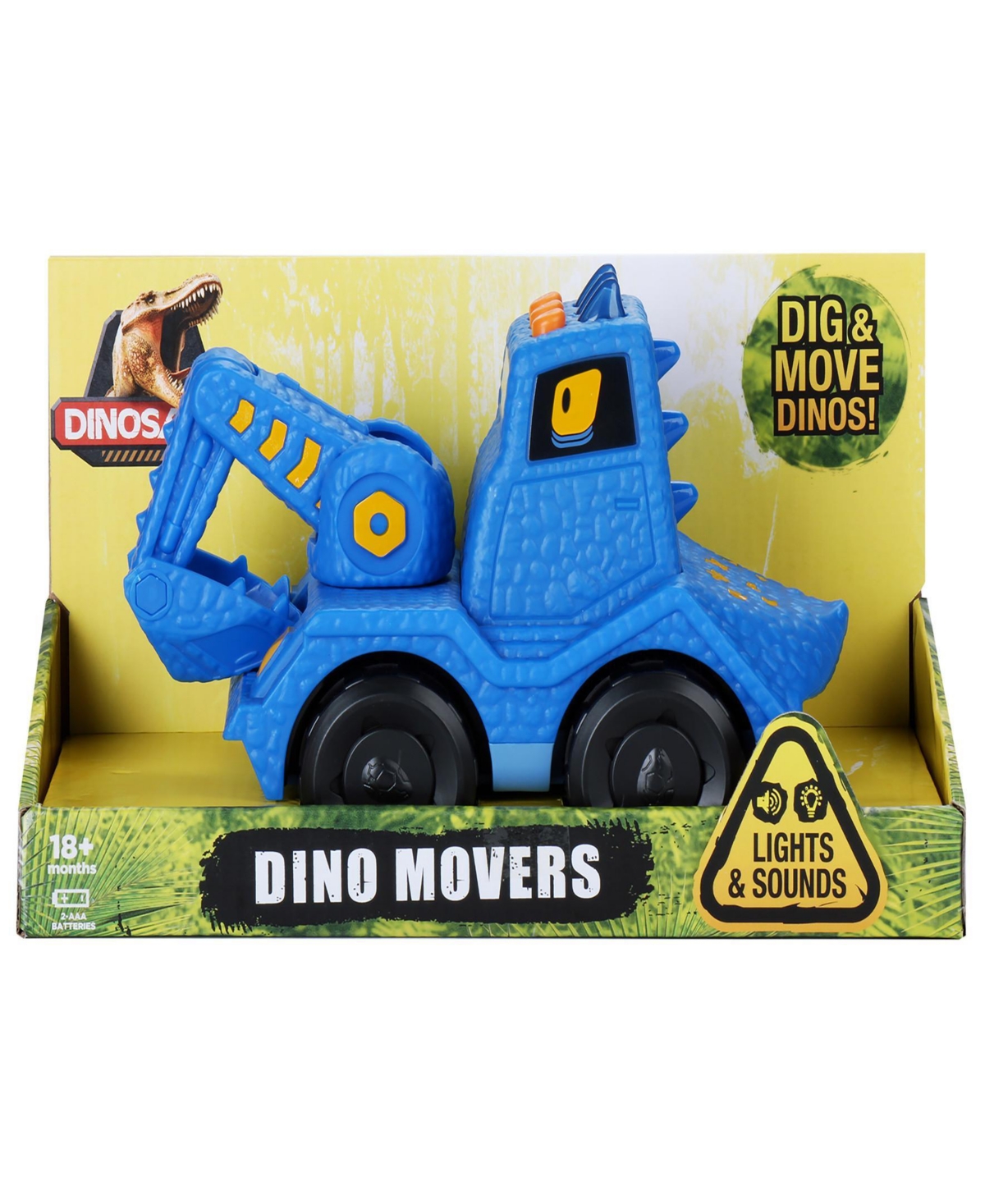 Kid Galaxy Dino Mover Excavator Vehicle Set In Multi