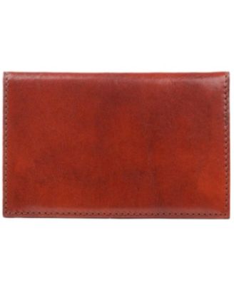 Men's Old Leather 8 Pocket Credit Card Case, Cognac