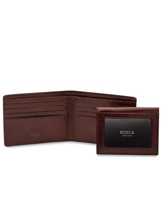 Men's Dolce Credit Wallet with I.D. Passcase, Dark Brown
