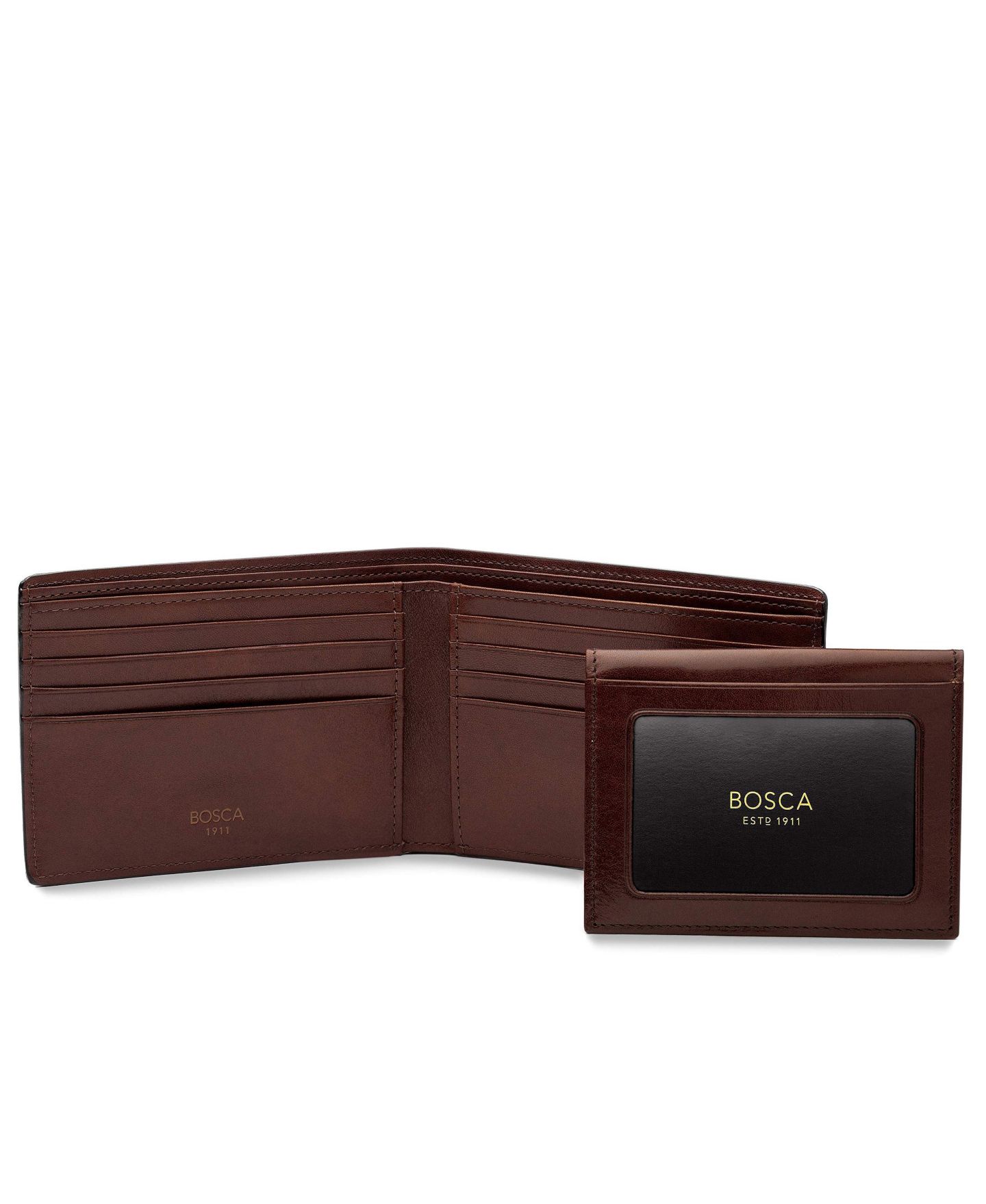 Мужской кошелёк Bosca Dolce с отделением для удостоверения, Dark Brown — фото 2