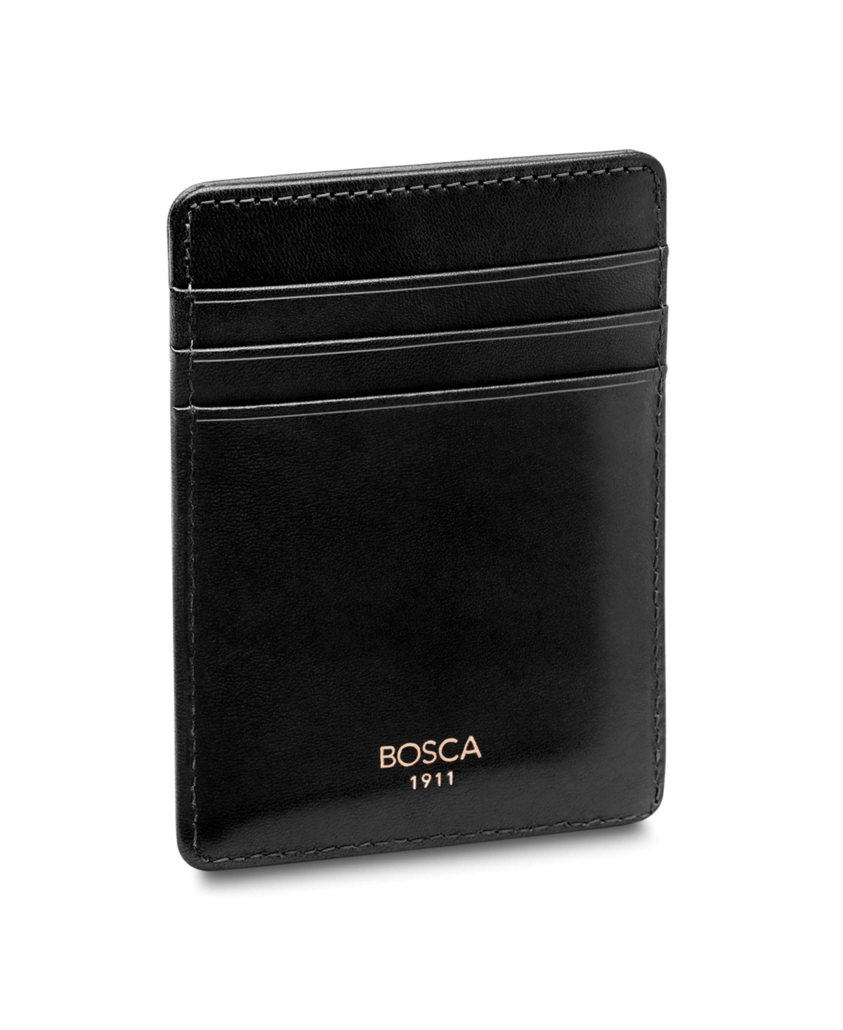 Old Leather Deluxe Front Pocket Wallet - Black
