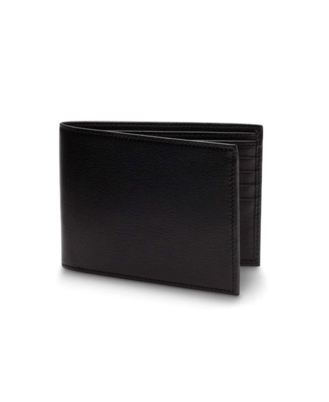Bosca Men's Nappa Vitello Continental ID Wallet RFID, Black