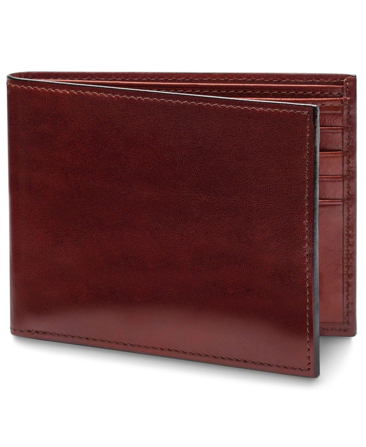 Men's 8 Pocket Wallet in Old Leather - Rfid - Brown