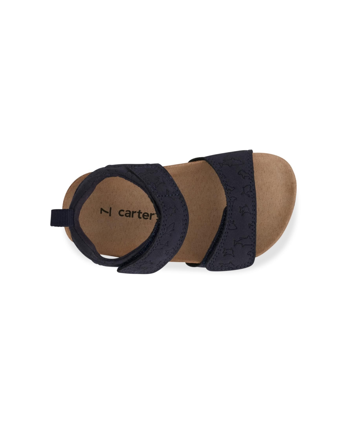 Carter's Little Boys Indy Hook And Loop Navy Sandal In Navy
