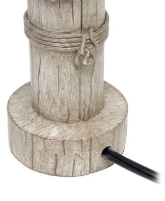 Shoreside 17.25" Tall Coastal Sitting Pelican Beige Wash Polyresin Bedside Table Desk Lamp 