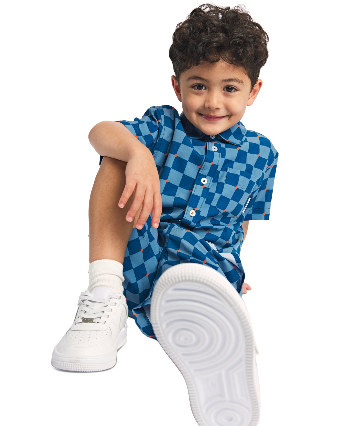 Shop Sovereign Code Toddler & Little Boys Stanley Printed Shirt In Dark Blue