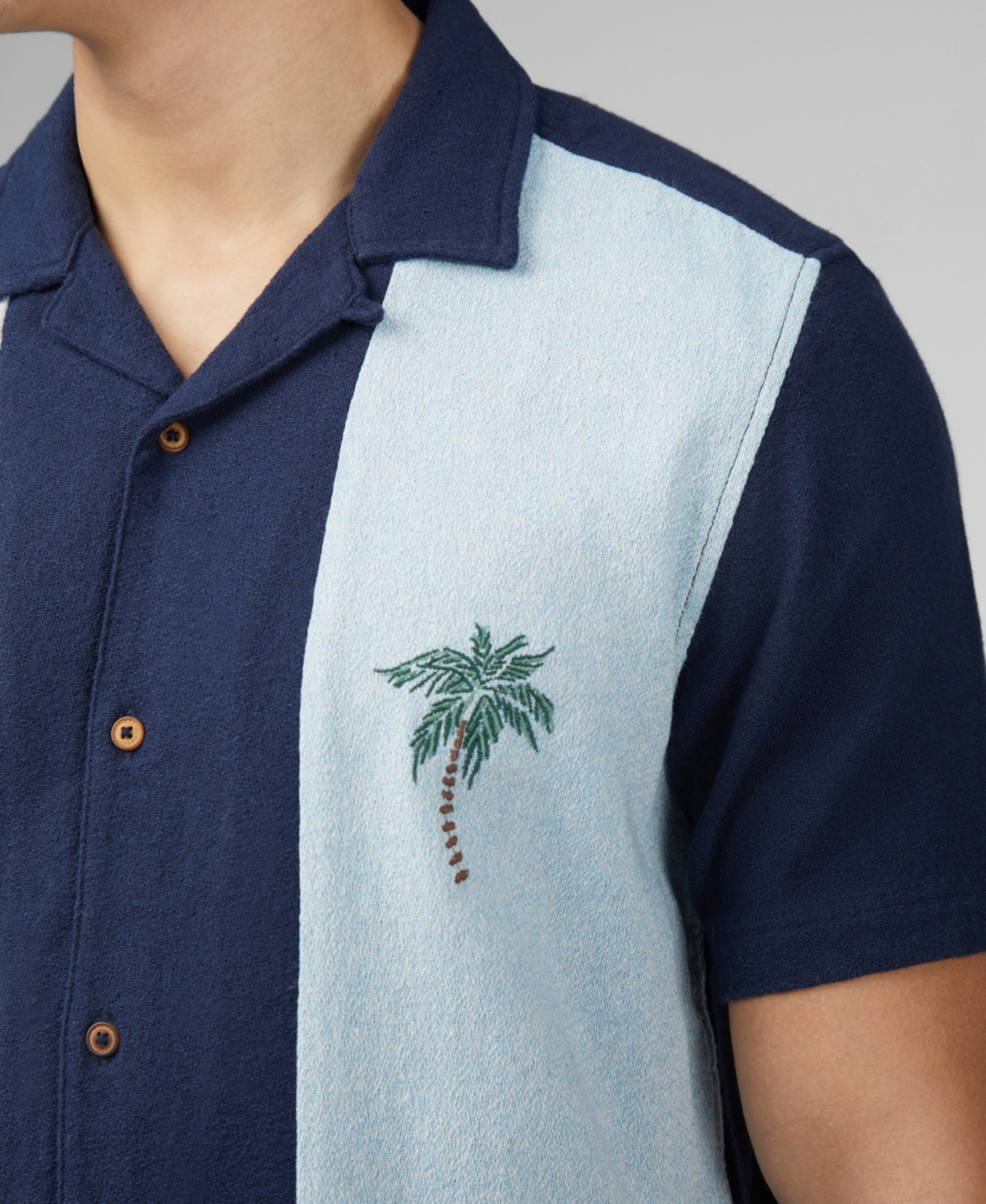 Ben Sherman Men's Boucle Resort Short Sleeve Shirt
