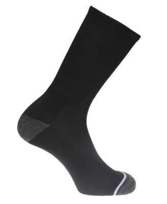 Men's Performance Socks - 7-Pairs Cushioned Athletic & Dress Crew Socks for Men
