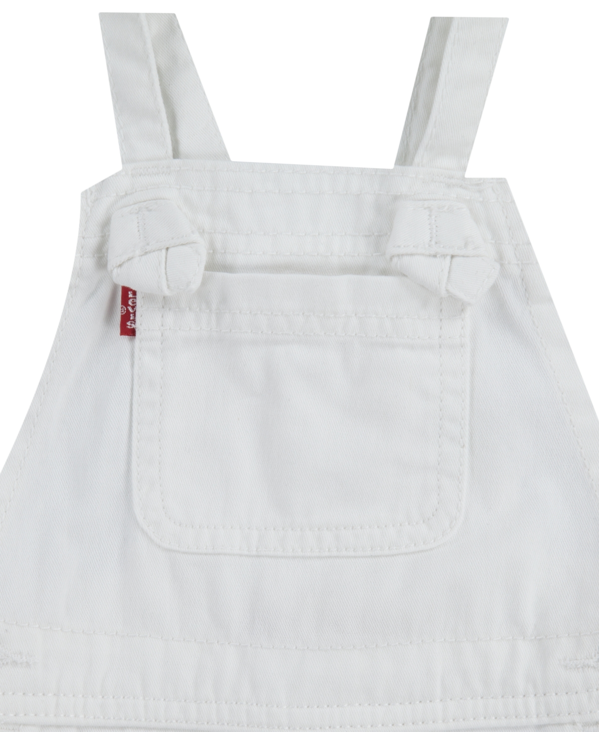 LEVI'S BABY GIRL'S KNOT STRAP SHORTALLS 
