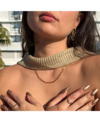 - Jayden Paper Clip Chain Necklace