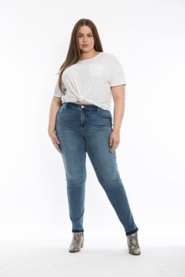 Plus Size High Rise Boyfriend Jeans
