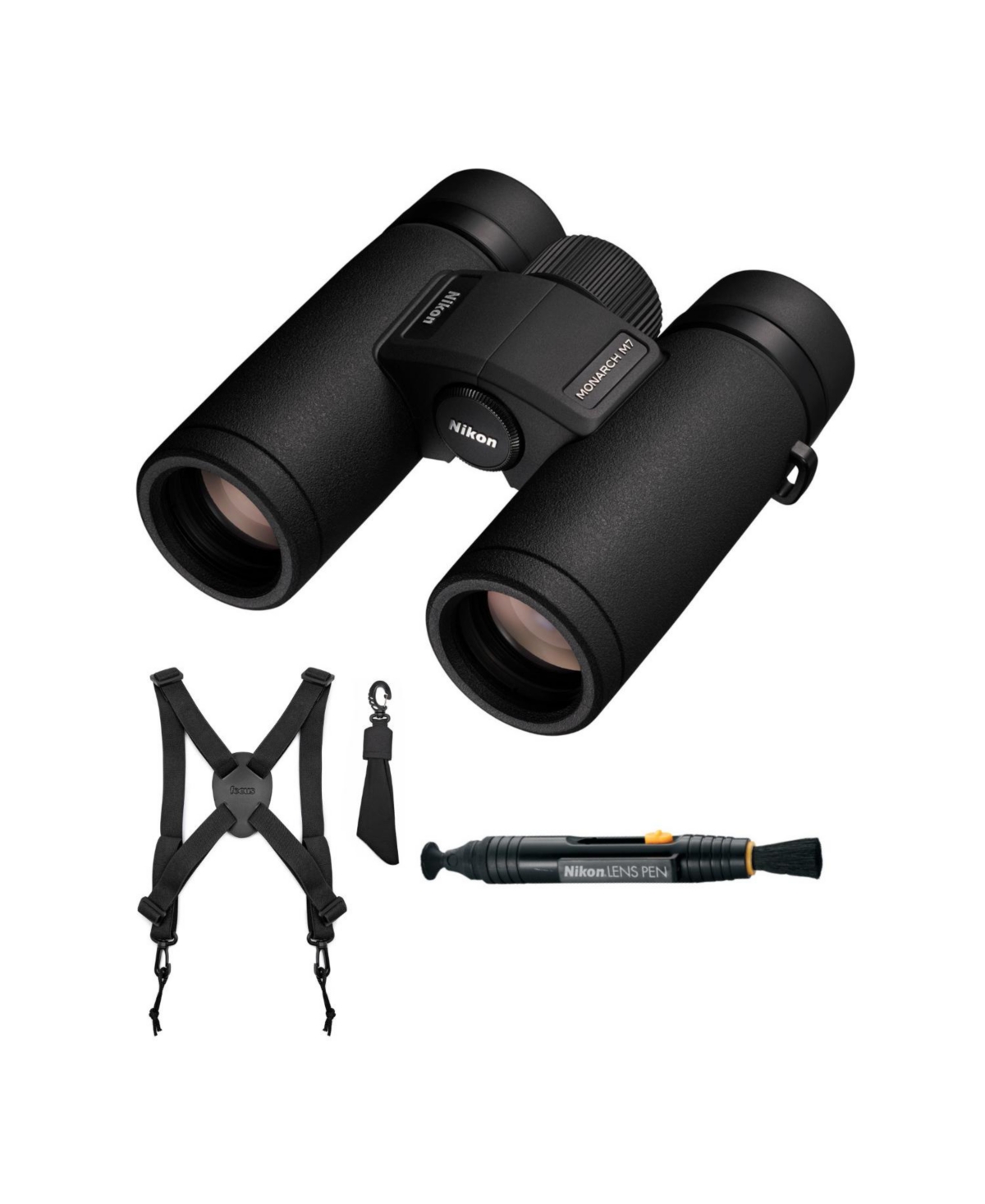Monarch M7 8x30 Binocular with Lens Pen and Harness - Black