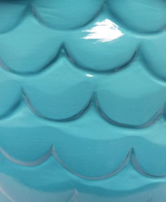 12.8" Tall Contemporary Ceramic Owl Bedside Table Desk Lamp with Matching Fabric Shade 