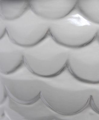 12.8" Tall Contemporary Ceramic Owl Bedside Table Desk Lamp with Matching Fabric Shade 