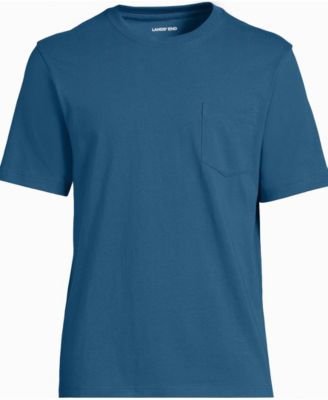 Мужская футболка Lands End Lands End Tall Super-T с коротким рукавом и карманом 6990₽
