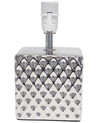 11.81" Tall Contemporary Petite Hammered Metallic Gold Square Bedside Table Desk Lamp with Rectangular Black Fabric Shade 