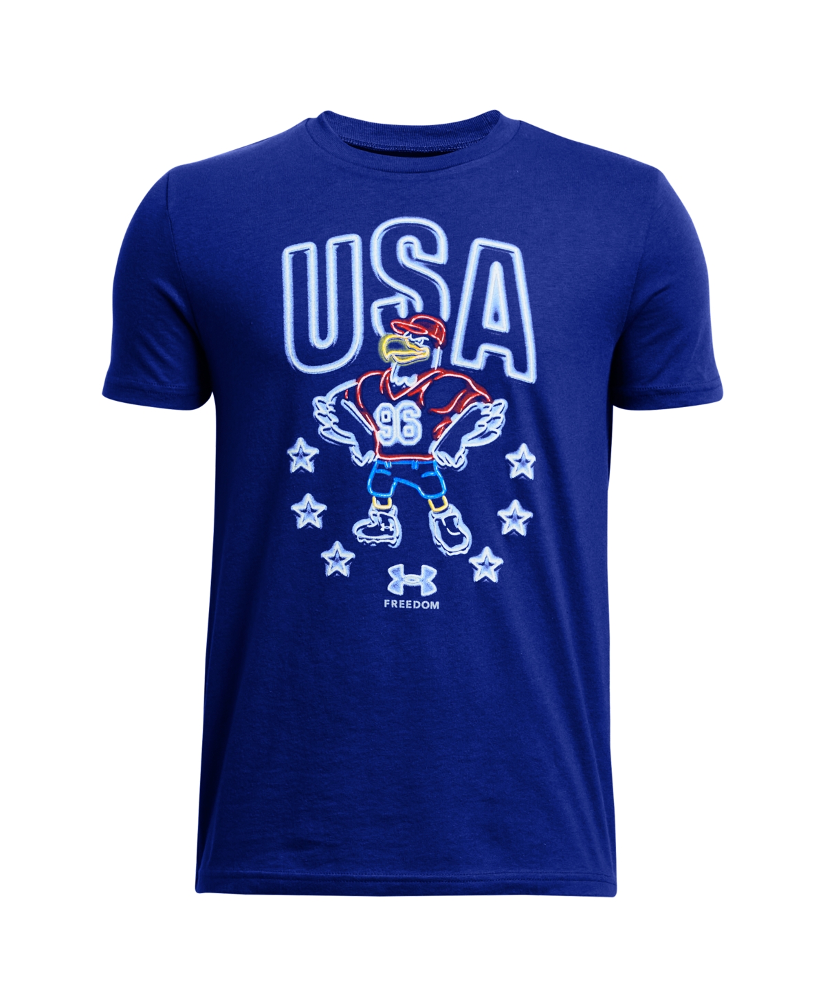 Shop Under Armour Big Boys  Freedom Energy Graphic Short Sleeve T-shirt In Team Royal